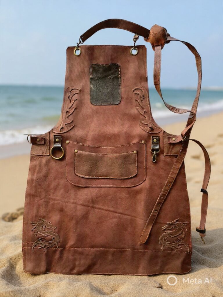 pechera de cuero estilo tribal 2