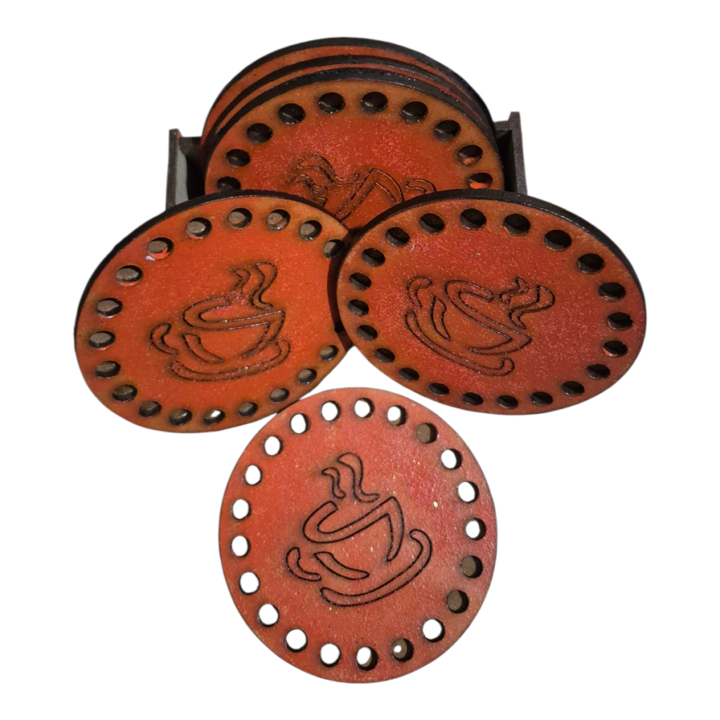 posavasos mdf diseño tacita de café